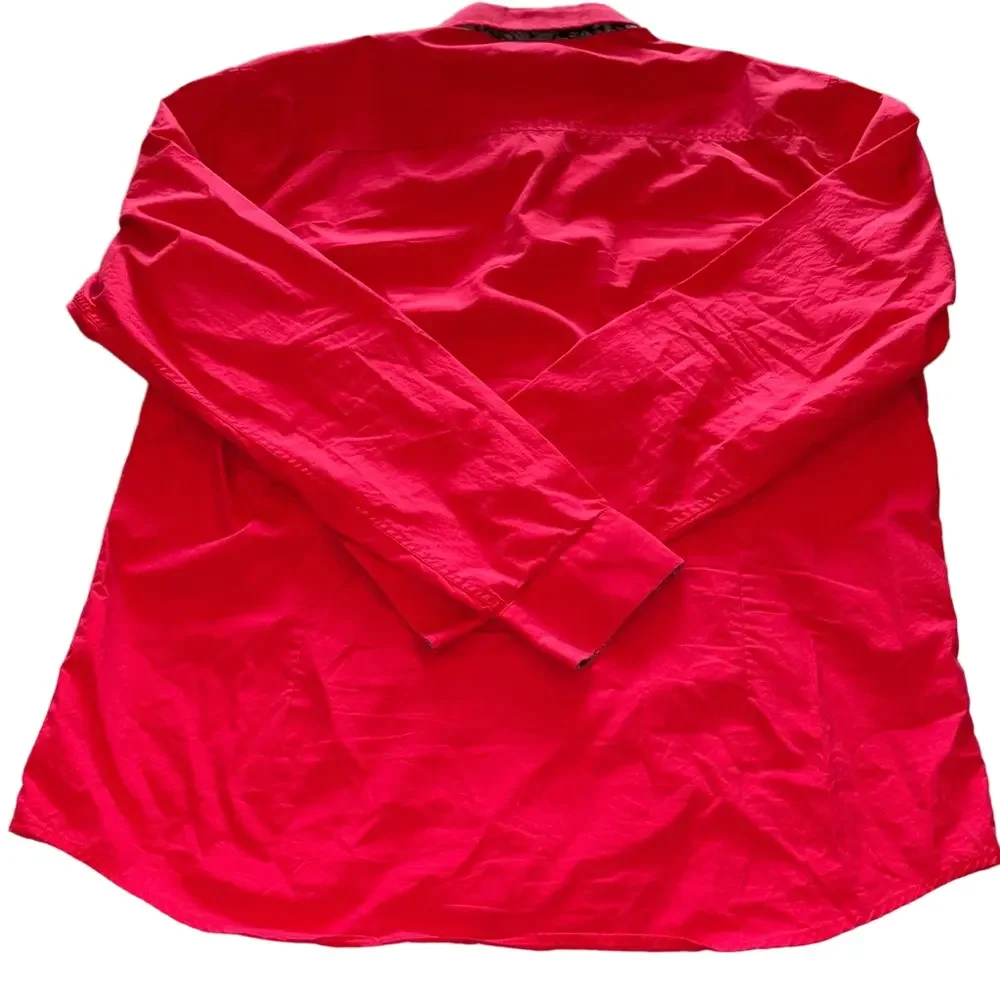 Coofandy Mens XL Red Long Sleeve Button Down Shirt